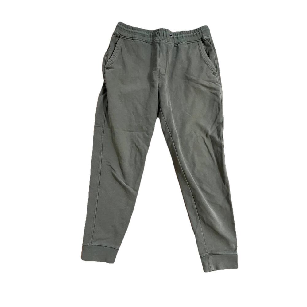 Everlane KHAKI CUFFED JOGGER ELASTICATED WAIST TROUSERS Medium A001581
